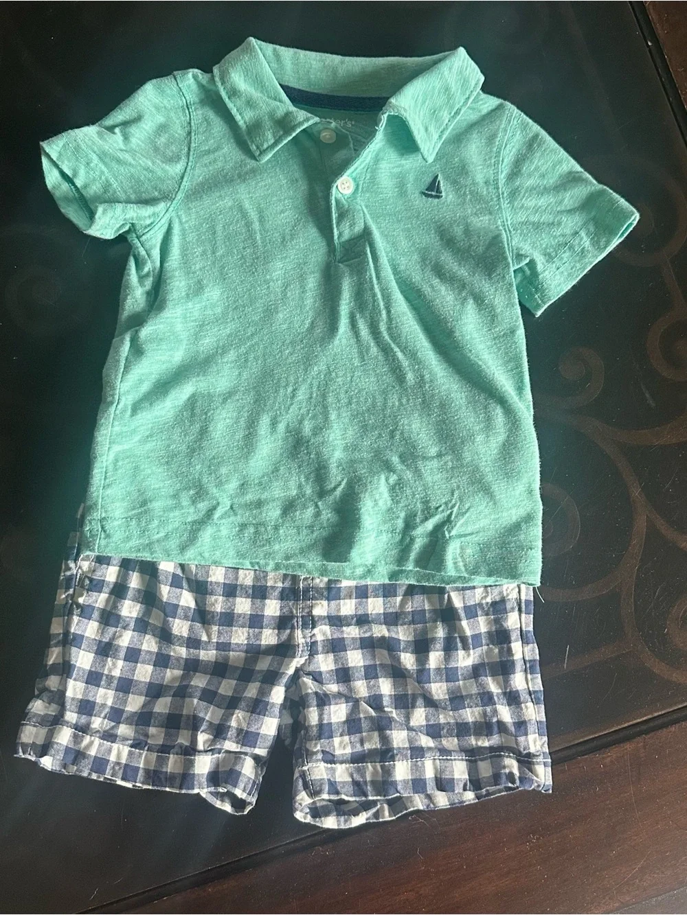Carter's matching Polo Shirt and shorts, 18 months